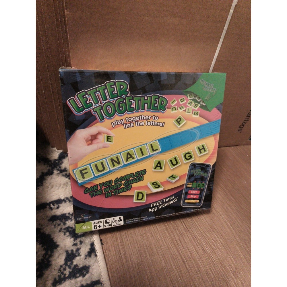 Continuum Letter Together Board game Sealed Ages 6+